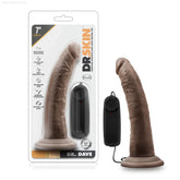 Dr. Skin Dr. Dave Realistic 7.5-Inch Long Remote Control Vibrating Dildo With Suction Cup Base-French Quarter Lingerie
